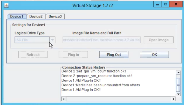 Virtual storage window